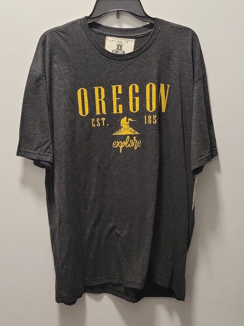 Be-Oregon Yeti Shirt - Yellow and black - adventure,outdoors,hiking,walking